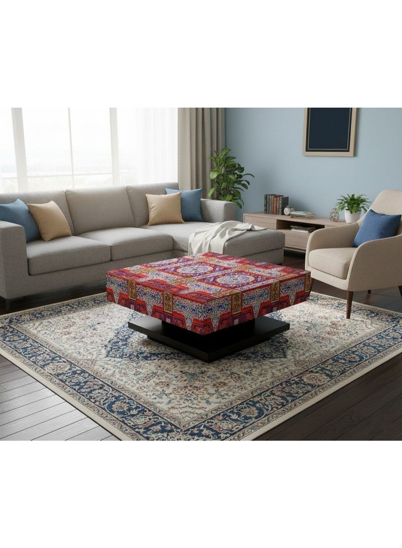 استيكر حائط مطبخ زينة رمضان - 1.5 متر × 45 سم - ورق حائط لاصق بنقوش خيامية وشخصيات بوجي وطمطم وعمو فؤاد - Image 3